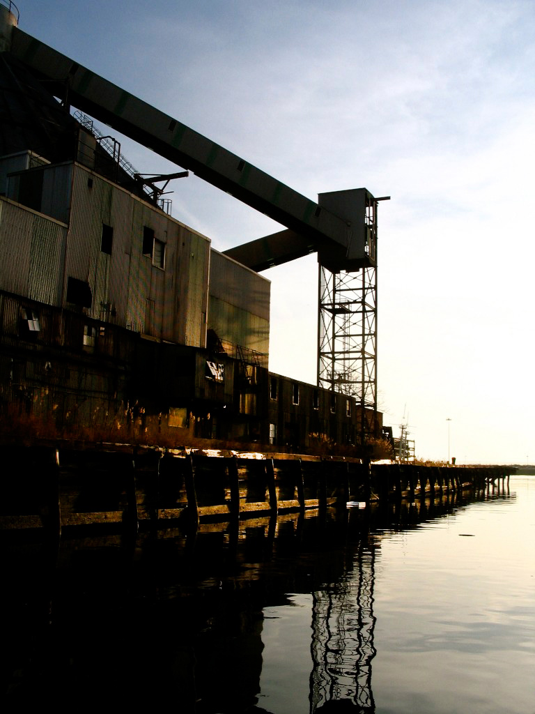The old Sugar Refinery in Eire basin before demolition
